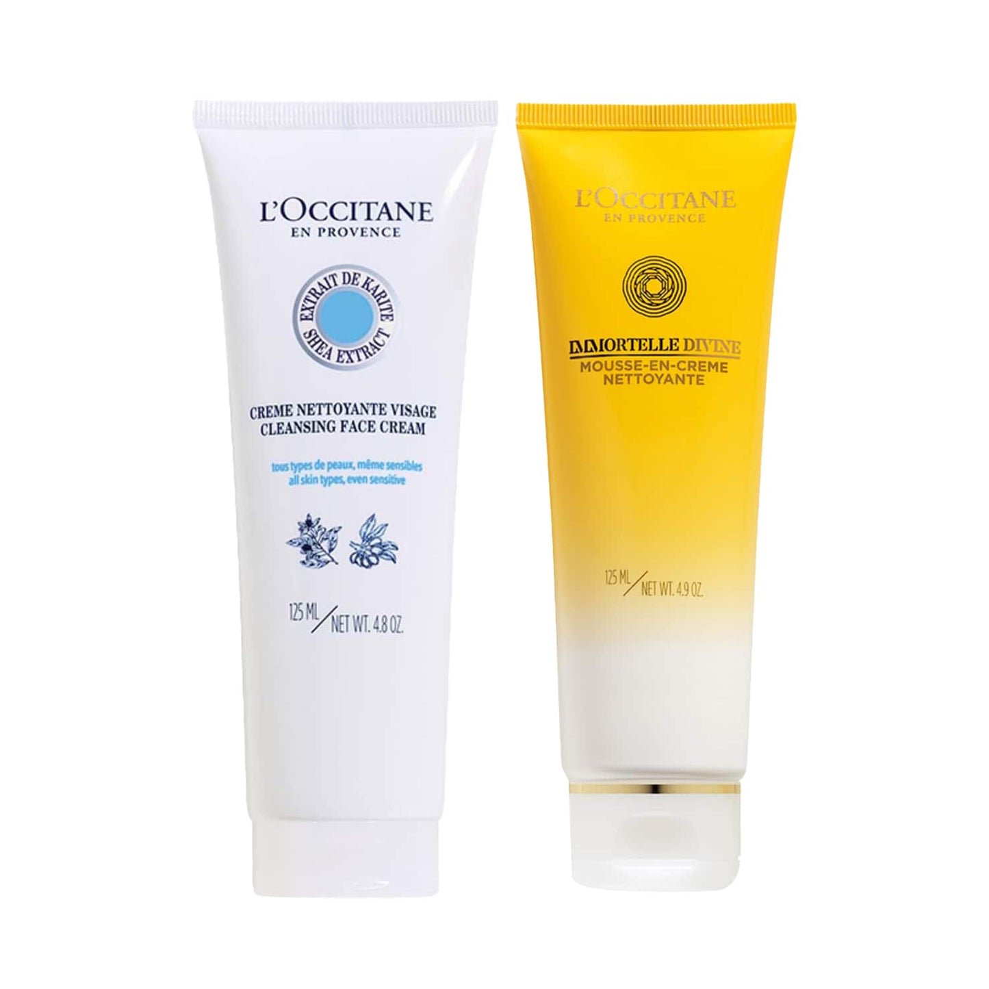 L'occitane Shea & Divine Double Cleansing Duo Cleansing Cream & Foaming Cleanser Combo