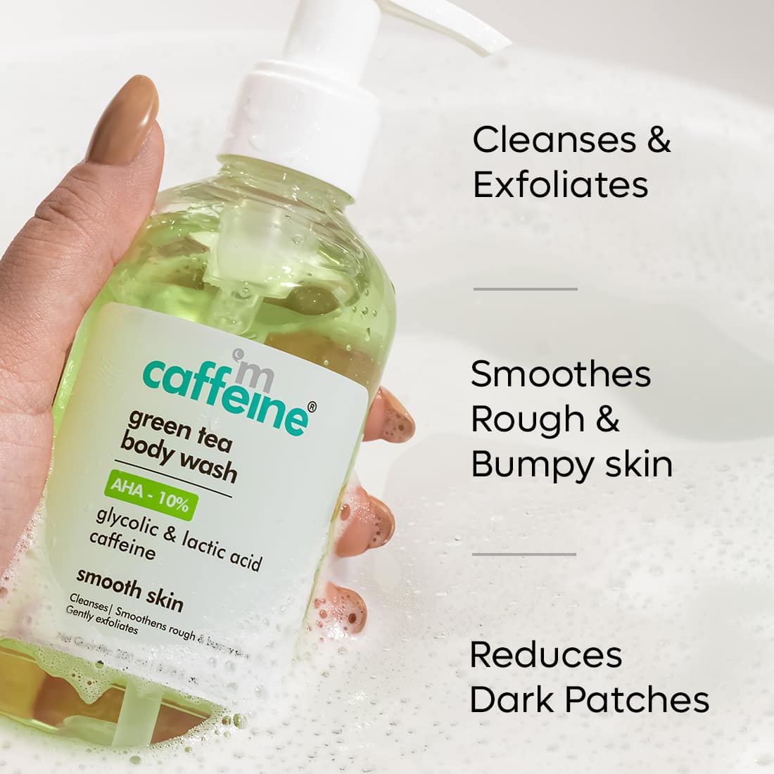 mCaffeine Green Tea Body Wash with Aha 10% (200ml)