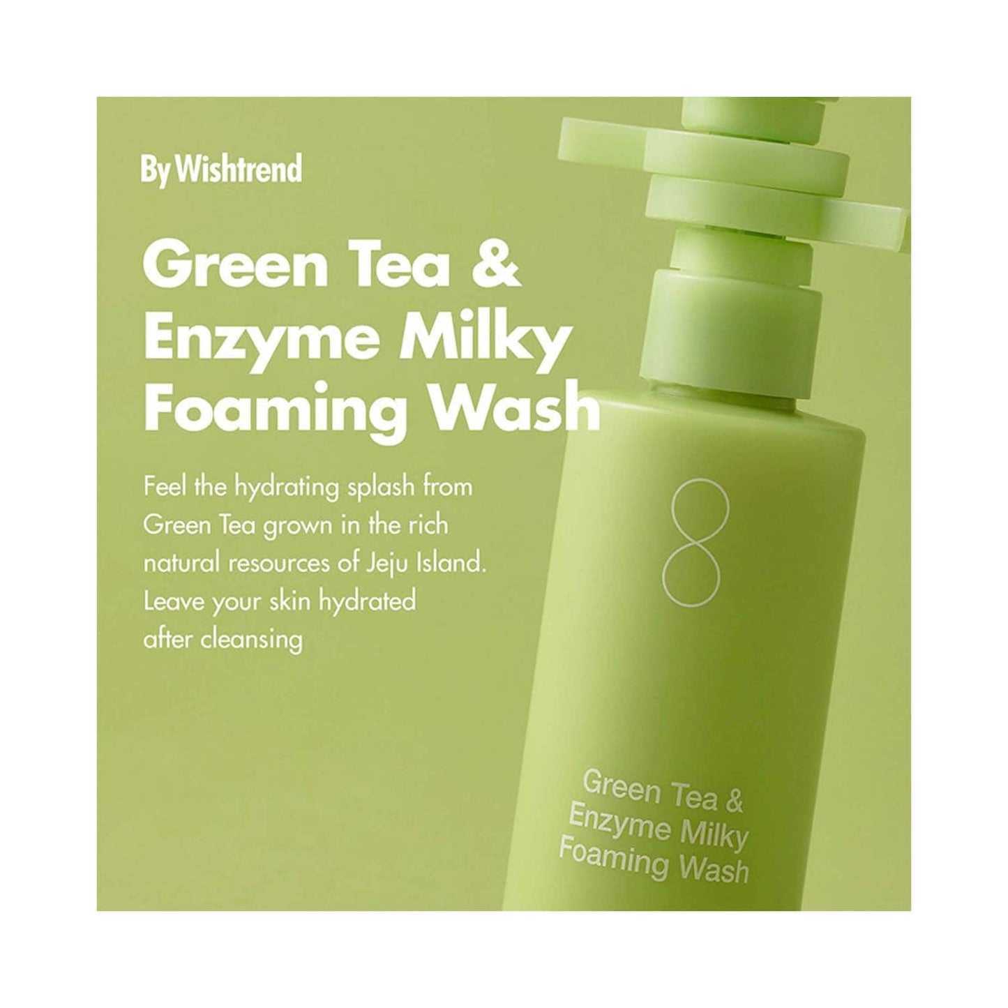 By Wishtrend Green Tea & Enzyme Milky Foaming Wash (140ml)