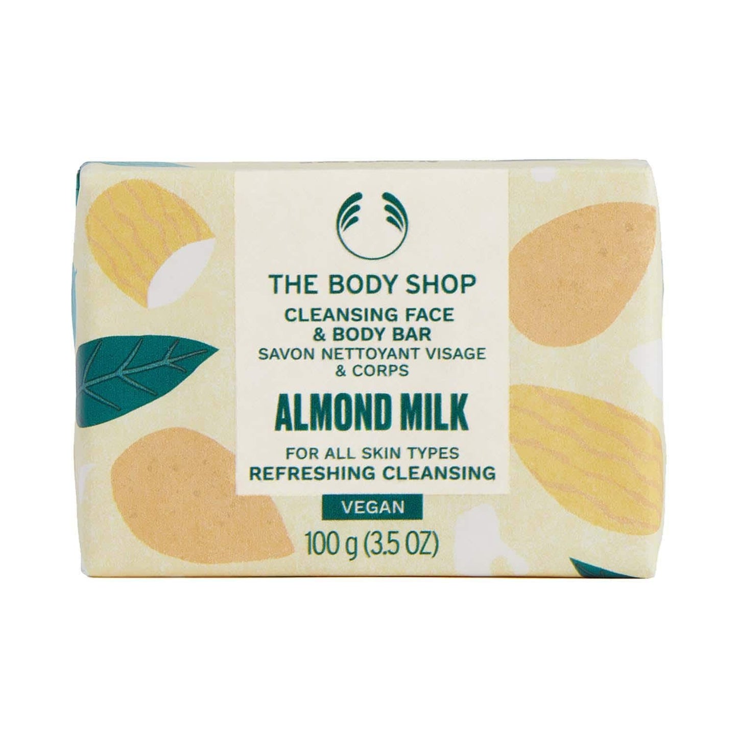 The Body Shop Almond Milk Cleansing Face & Body Bar (100g)