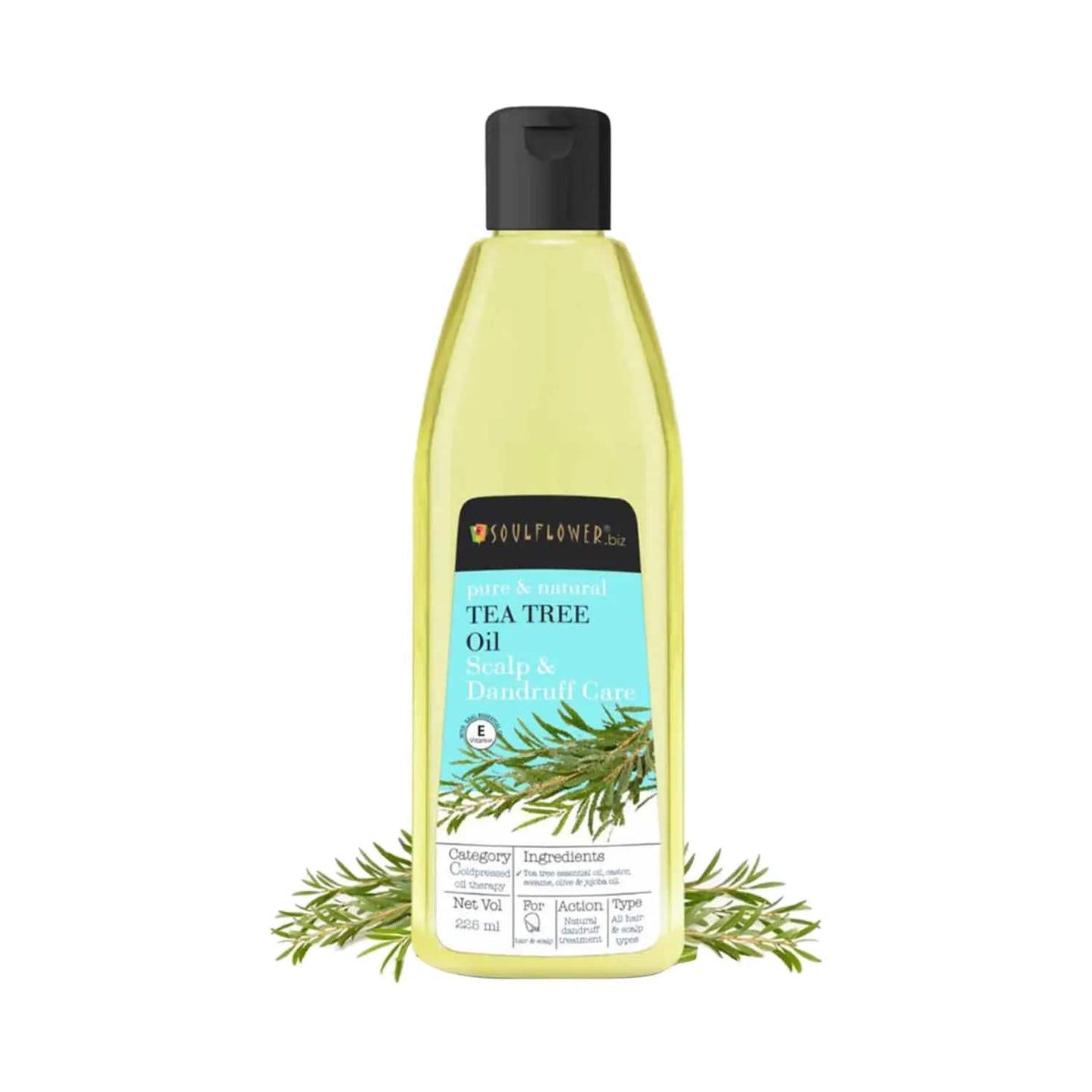 Soulflower Tea Tree Anti Dandruff Hair Oil - (225ml)