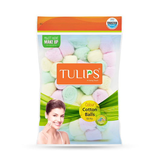 Tulips Cotton Color Balls - (50Pcs)