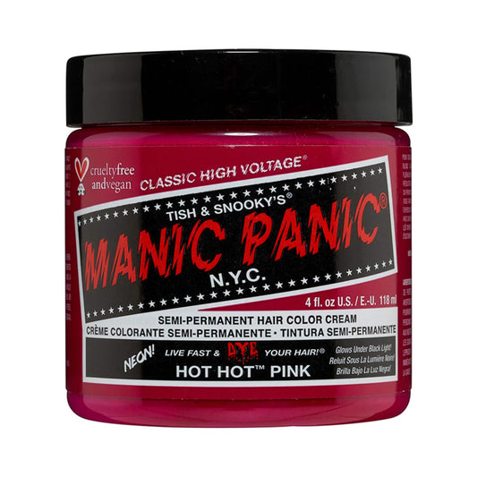 Manic Panic Classic High Voltage Semi Permanent Hair Color Cream - Hot Hot Pink (118ml)