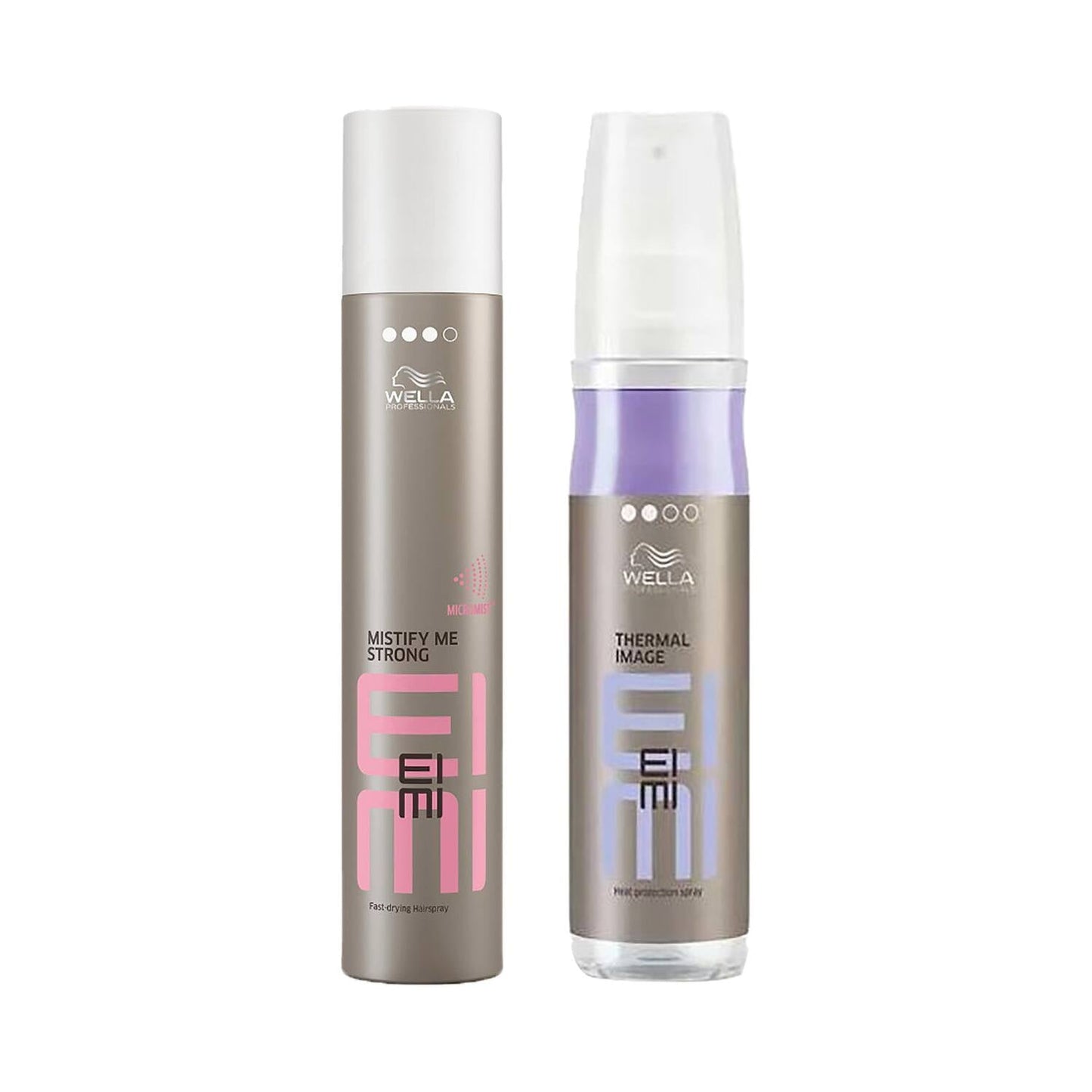 Wella Professionals Protection Spray (150ml) + EIMI Mistify Me Strong Hairspray (300ml) Combo