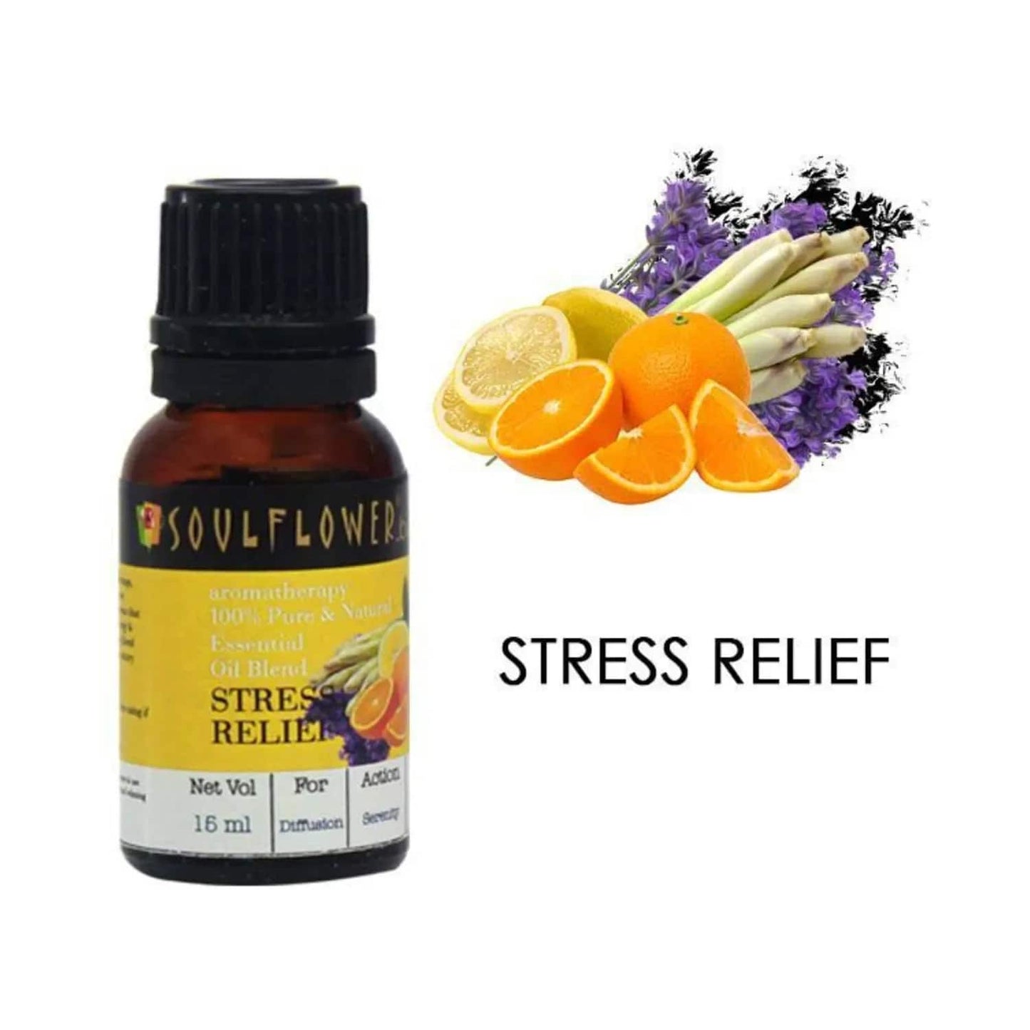 Soulflower Stress Relief Essential Oil - (15ml)