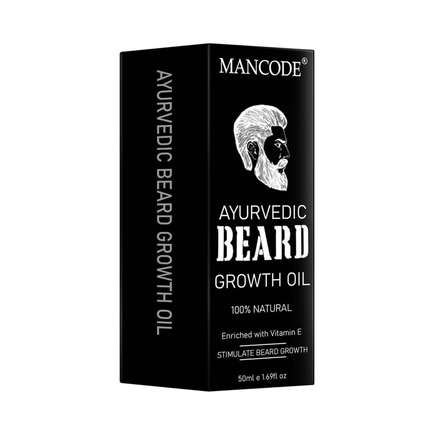 Mancode Ayurvedic Beard Growth Oil For Men (50 ml)