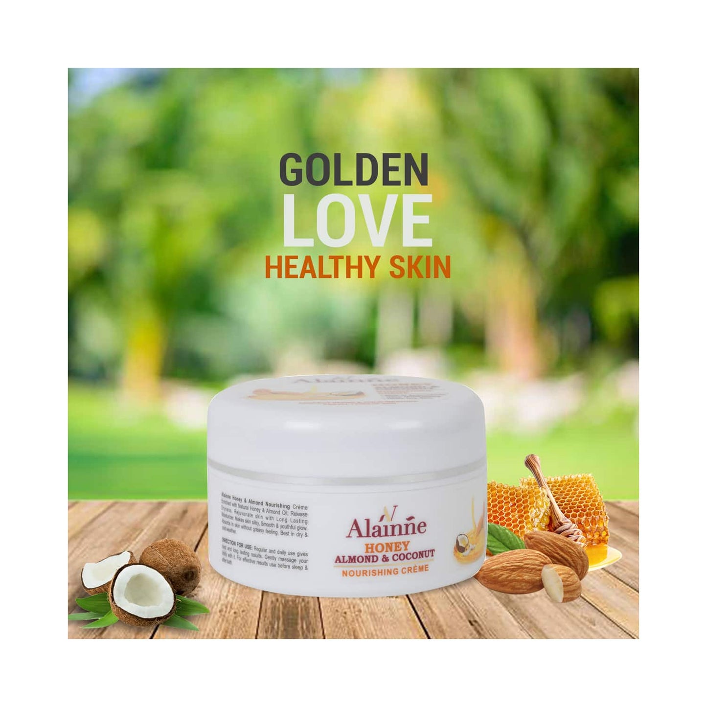 Alainne Honey Almond & Coconut Nourishing Body Creme - (200g)