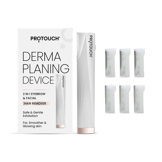 Protouch Dermaplaning Device Electric 2 in 1 Eyebrow and Face Hair Remover (250 g)