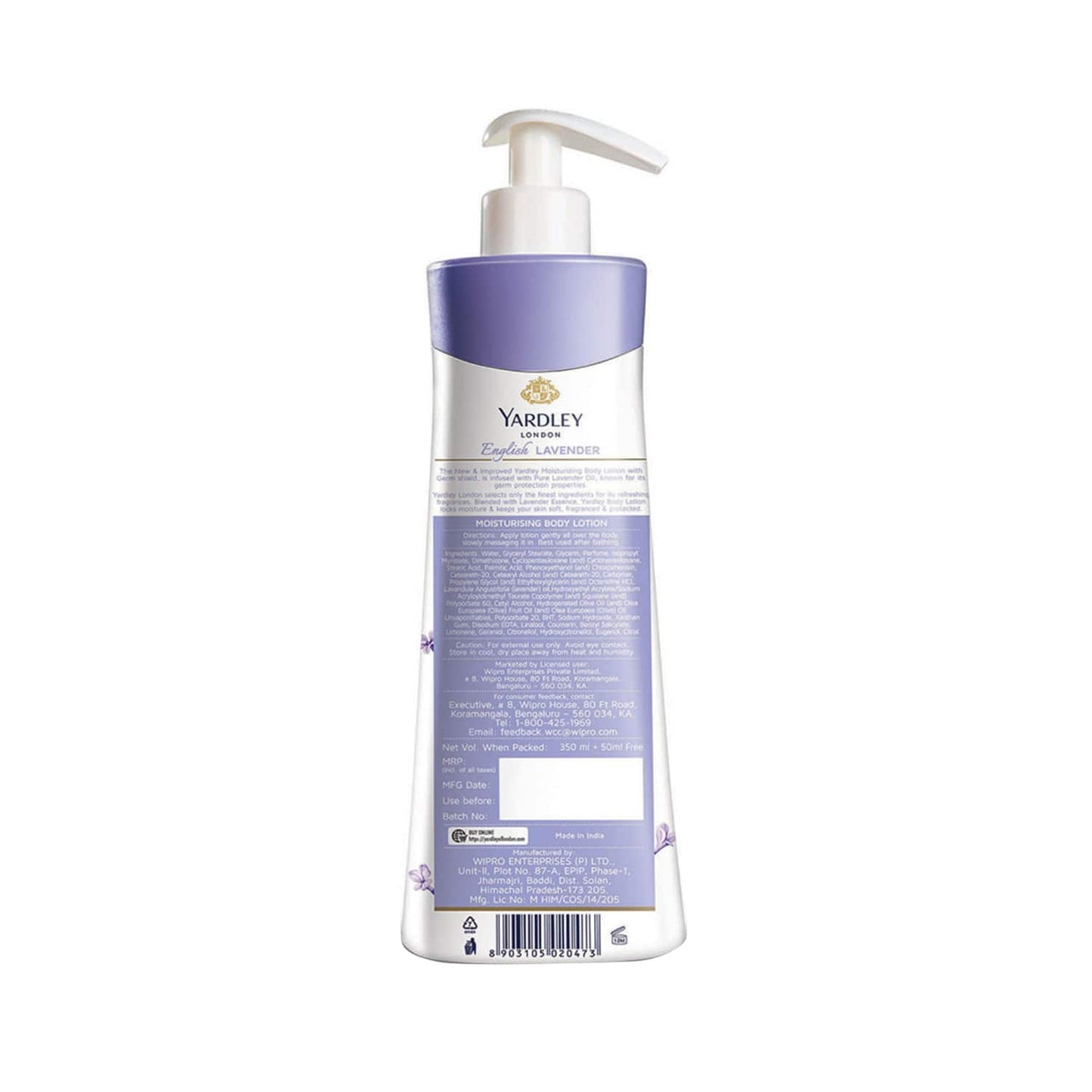 Yardley London English lavender Moisturizing Body Lotion (400ml)