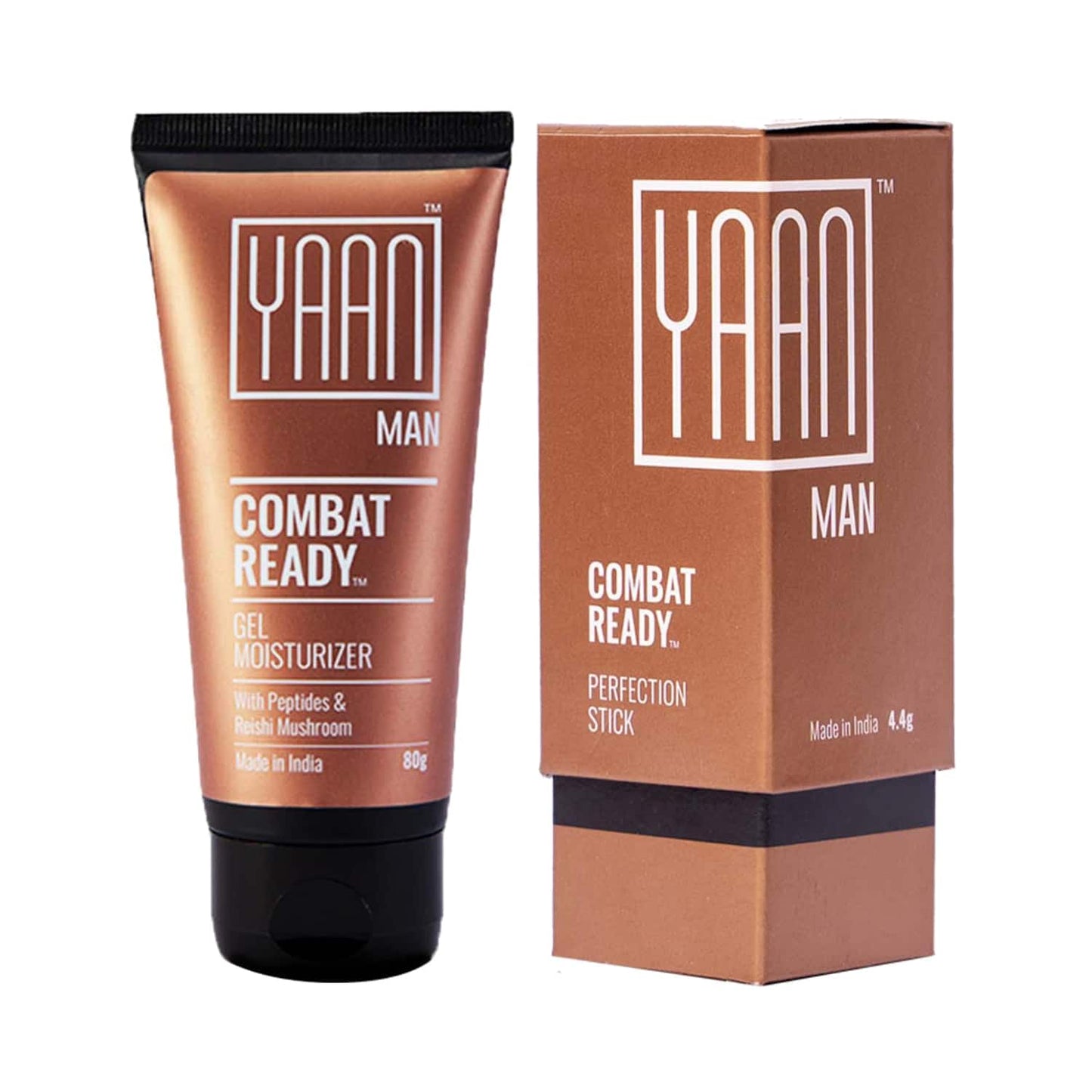 Yaan Man Gel Moisturizer (80 g) & Perfection Stick - Light (4.4 g) Combo