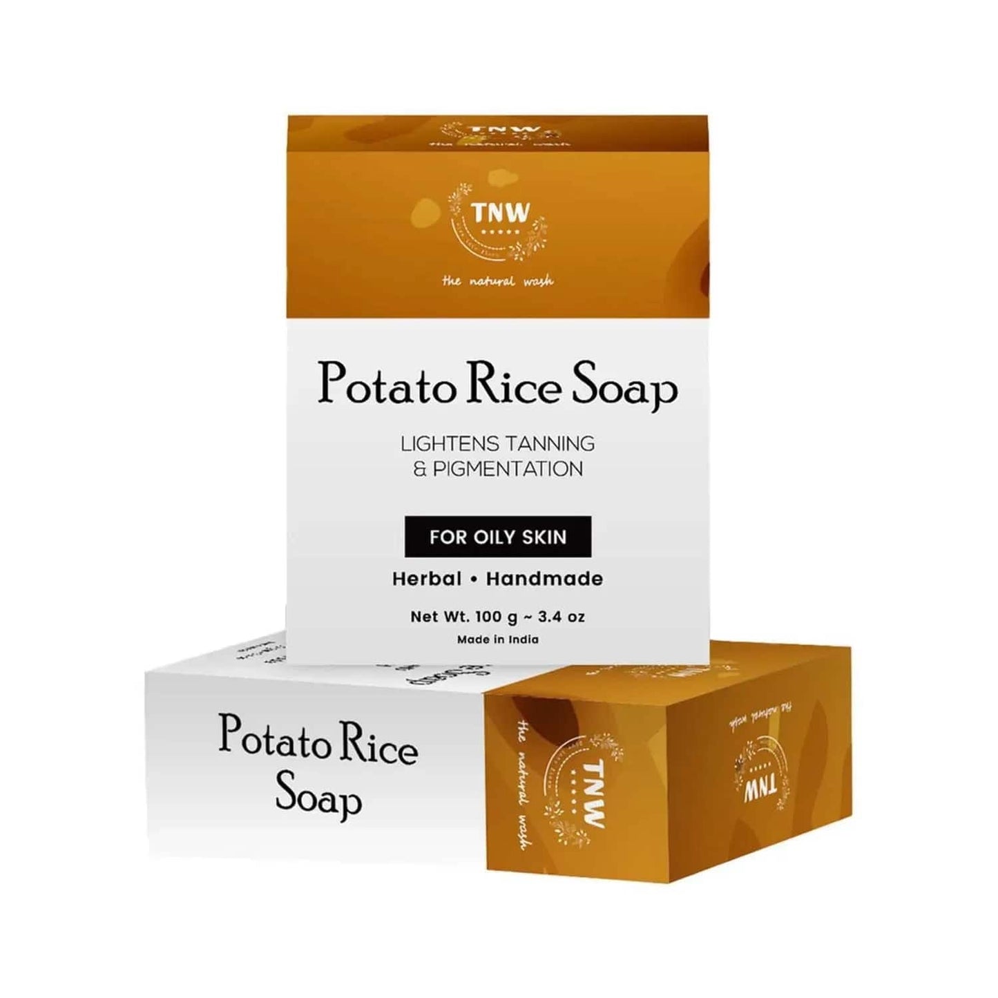 TNW - The Natural Wash Handmade Potato Rice Soap Pack of 2 Combo