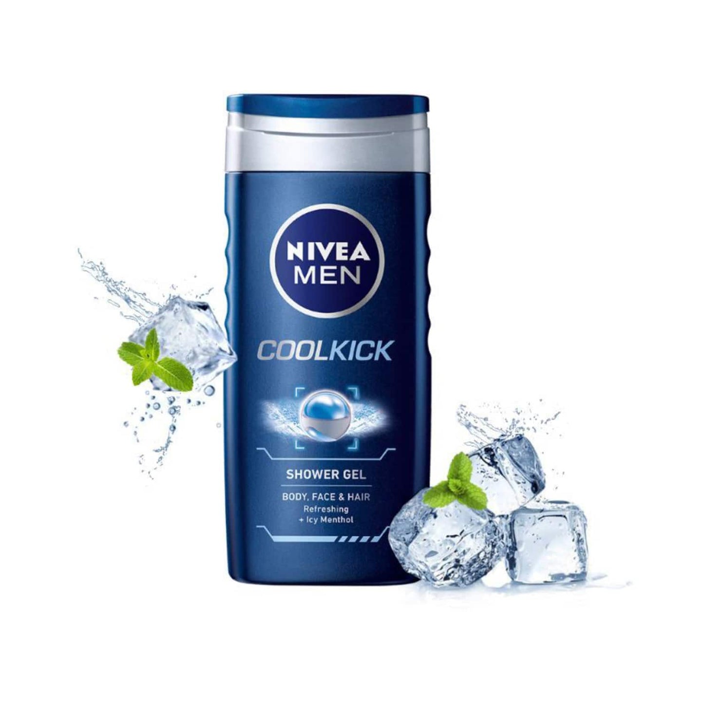 Nivea Men Cool Kick With Refreshing Icy Menthol Body Wash And Shower Gel (250ml)