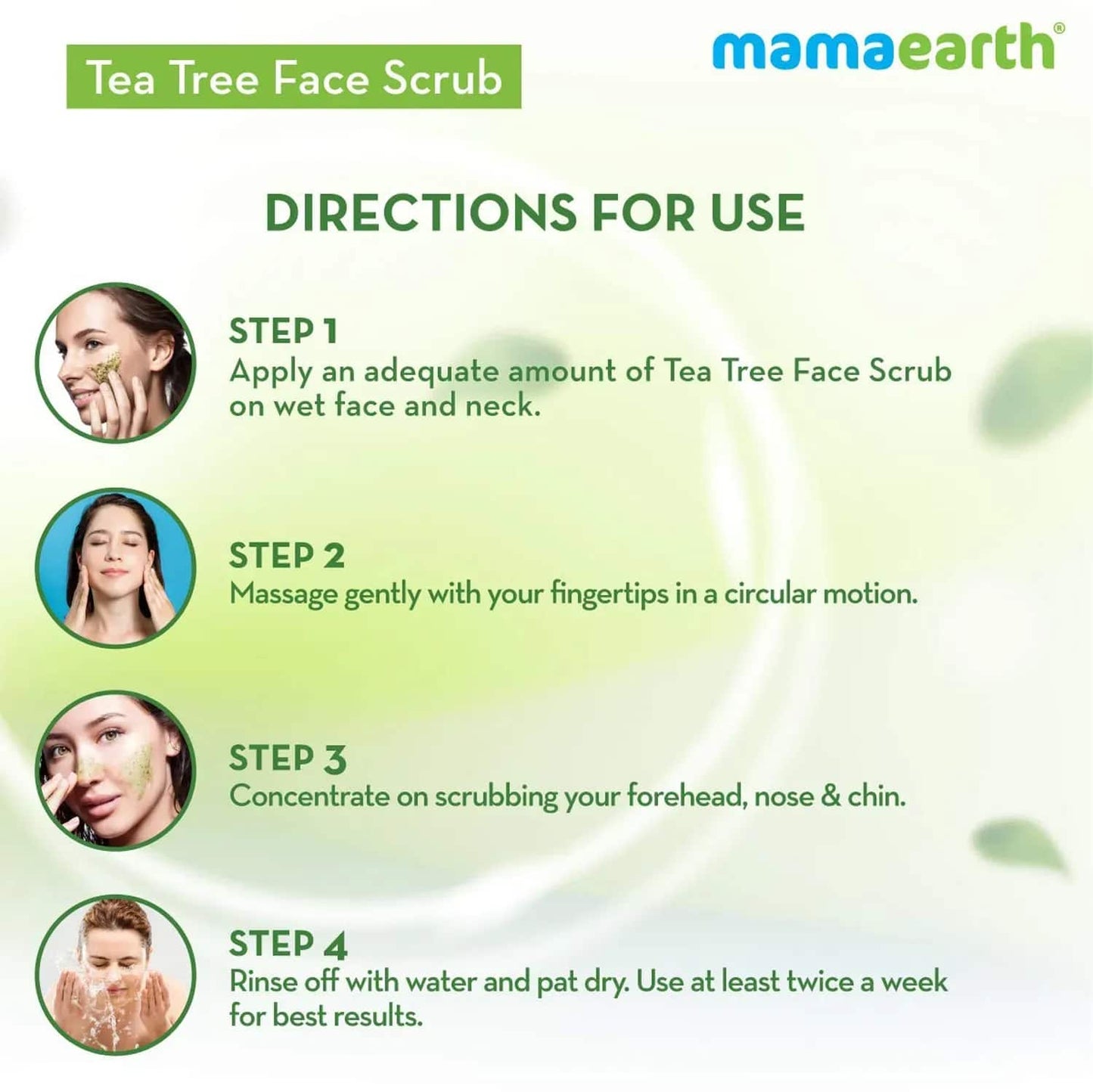 Mamaearth Tea Tree Face Scrub (100ml)