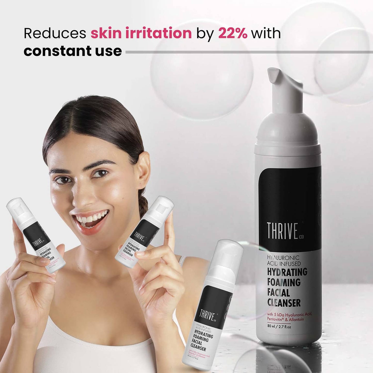 Thriveco Hydrating Foaming Face Cleanser (80 ml)