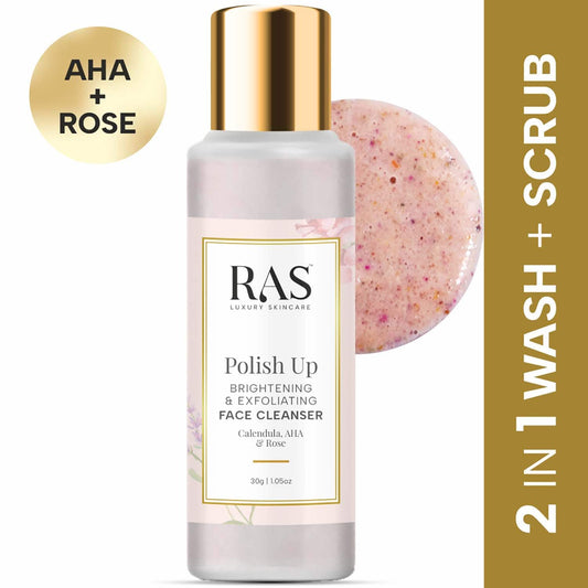 Ras Luxury Skincare Polish Up Brightening and Exfoliating Face Wash Cleanser (30 g)