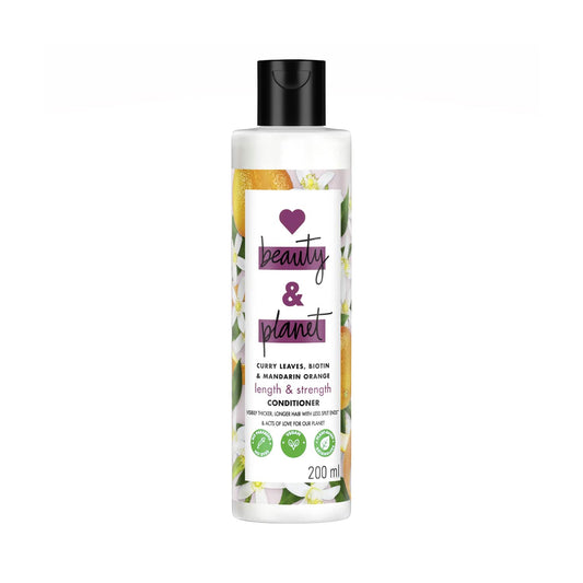 Love Beauty & Planet Curry Leaves & Biotin Sulphate Free Conditioner for Length & Strength (200 ml)