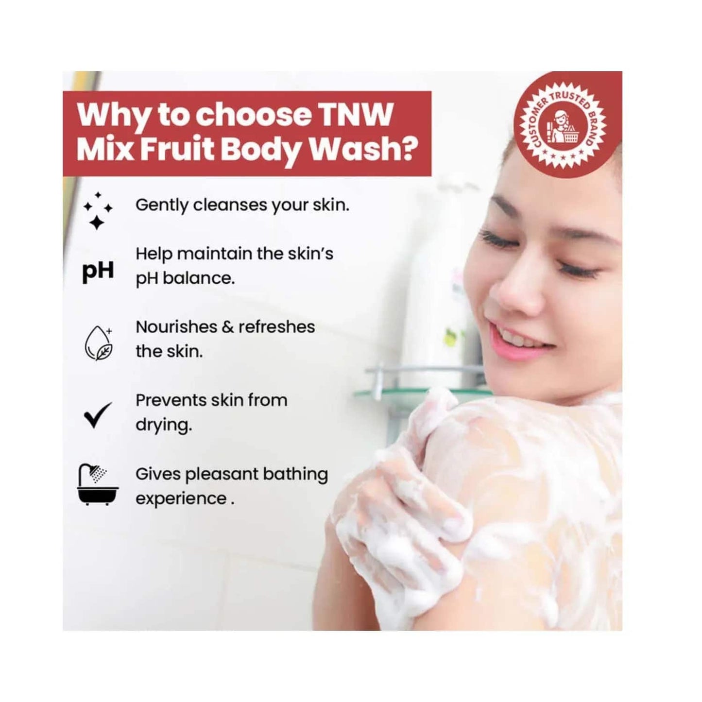 TNW The Natural Wash Mix Fruit Body Wash (200ml)