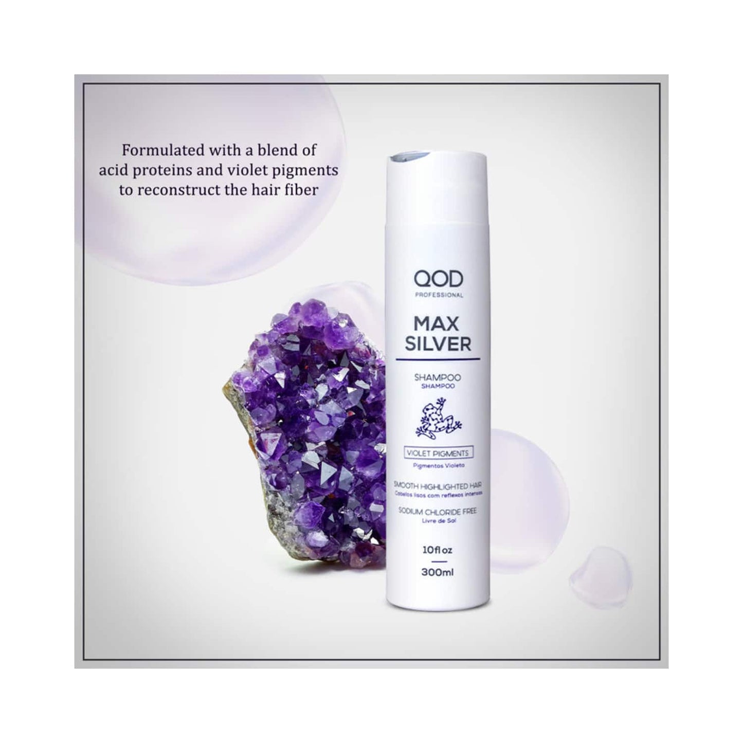 QOD Professional Max Silver Shampoo (300ml)