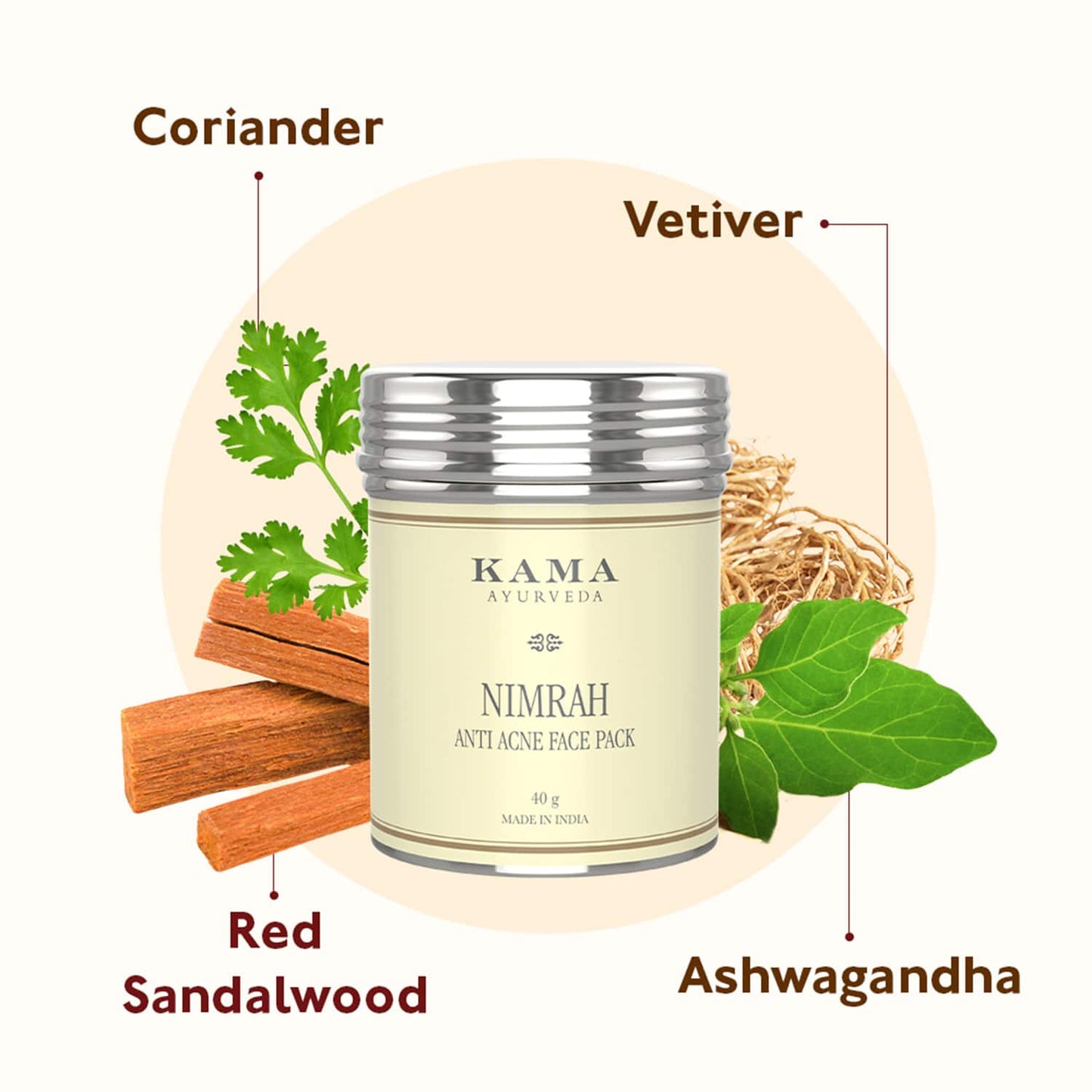 Kama Ayurveda Nimrah Anti-Acne Face Pack (40g)