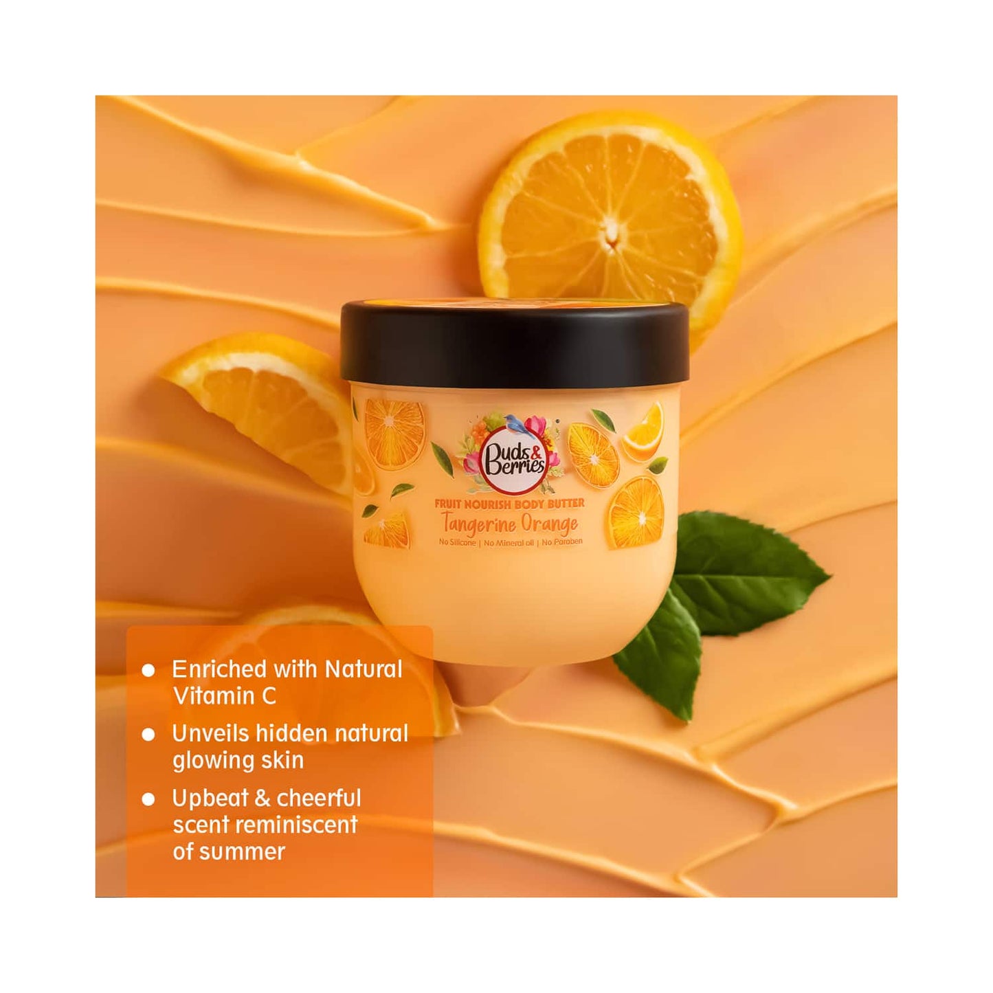 Buds & Berries Tangerine Orange Body Butter (200ml)