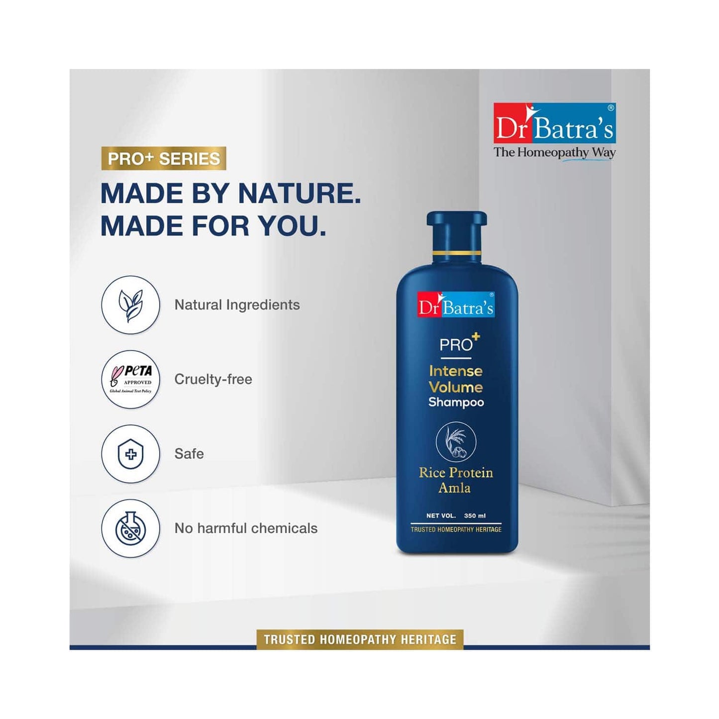 Dr Batra's Pro Intense Volume With Rice Protein Shampoo (350ml)