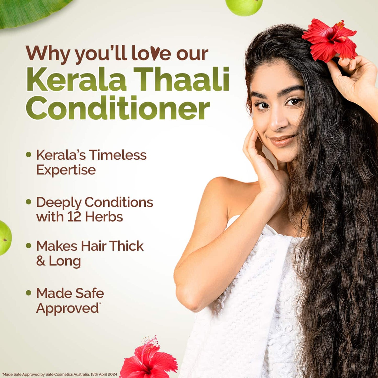 Kerala Thaali Conditioner Hibiscus Amla Reetha & Methi Dana for Smooth Thick & Long Hair (250 ml)