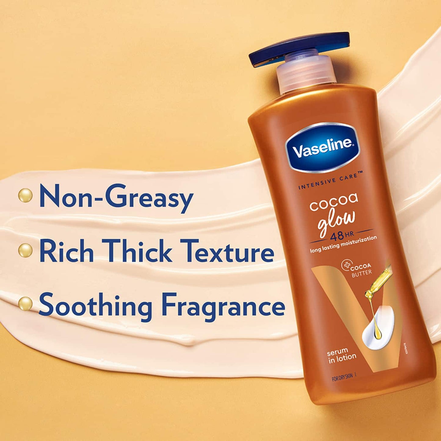 Vaseline Intensive Care Cocoa Glow Body Lotion - (600ml)