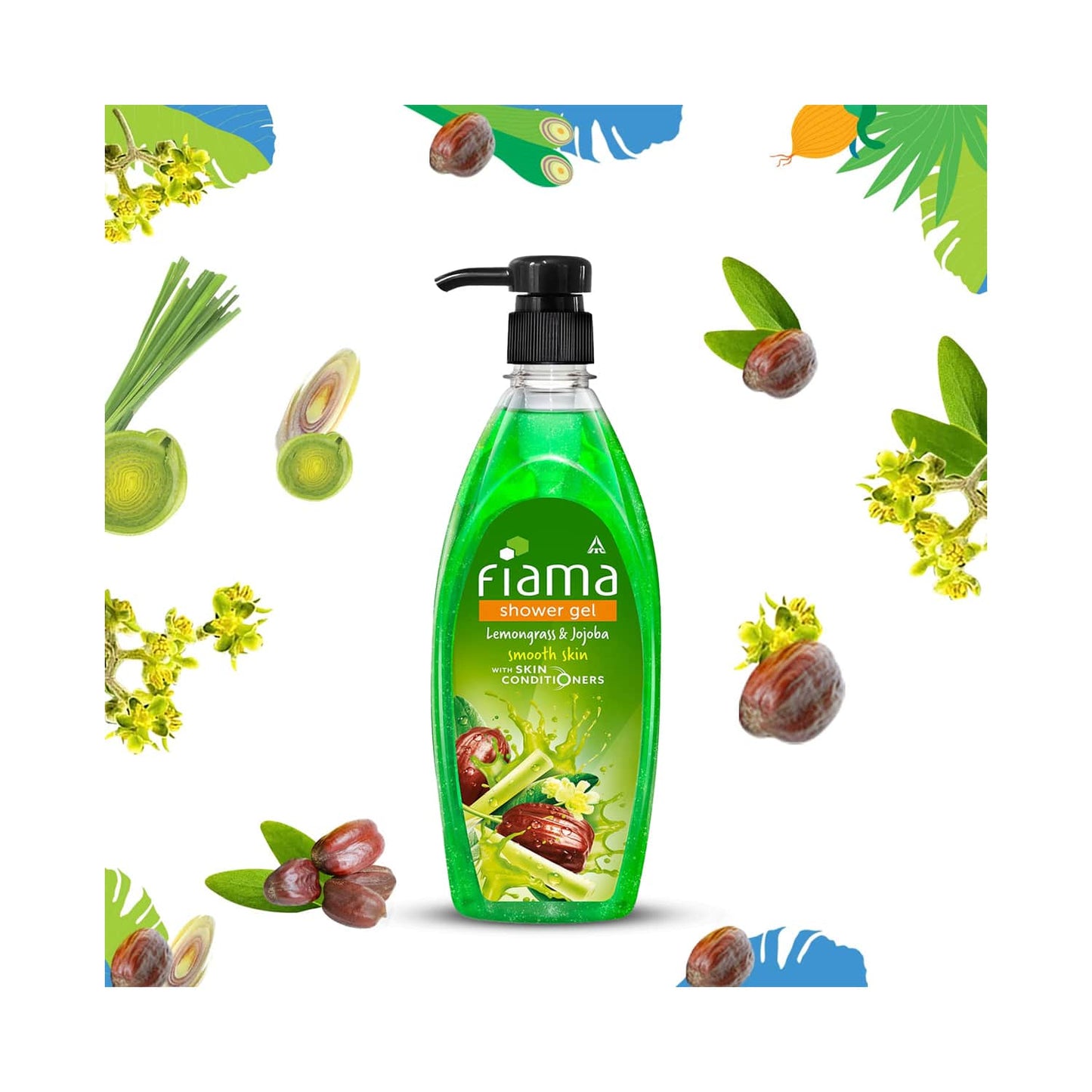 Fiama Lemongrass & Jojoba Shower Gel With Skin Conditioners (500ml)