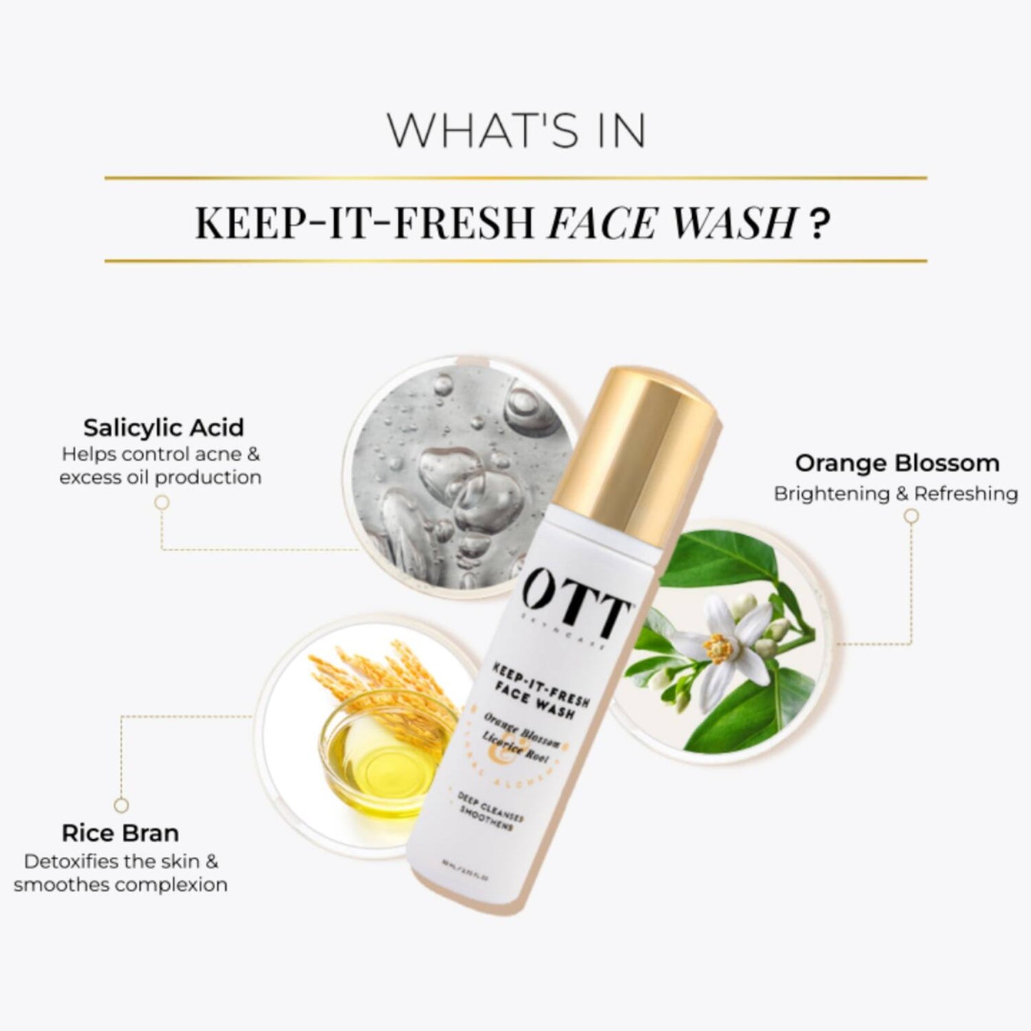 OTT SKYNCARE Keep-It-Fresh Face Wash (80ml)