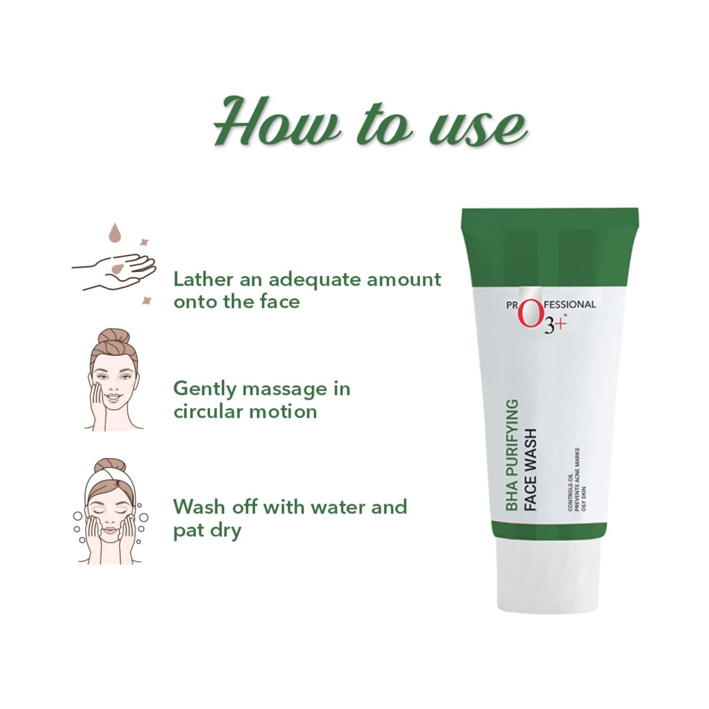 O3+ BHA Purifying Face Wash (60g)