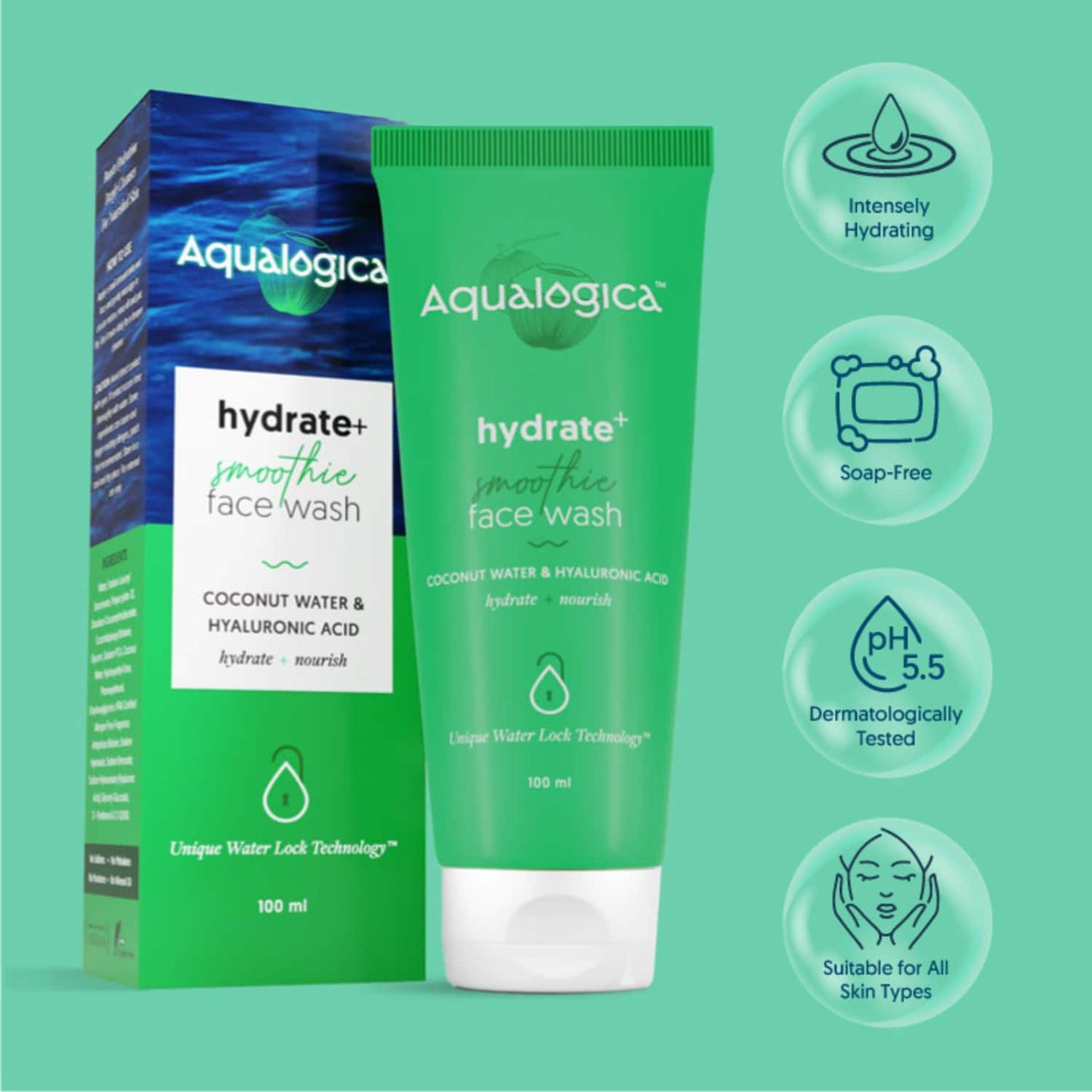 Aqualogica Hydrate+ Face Wash (100ml)