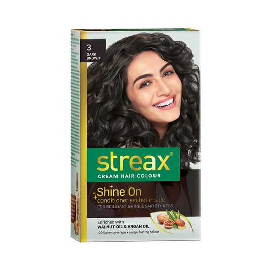 Streax Hair Colour - 3 Dark Brown (70gm+50ml)