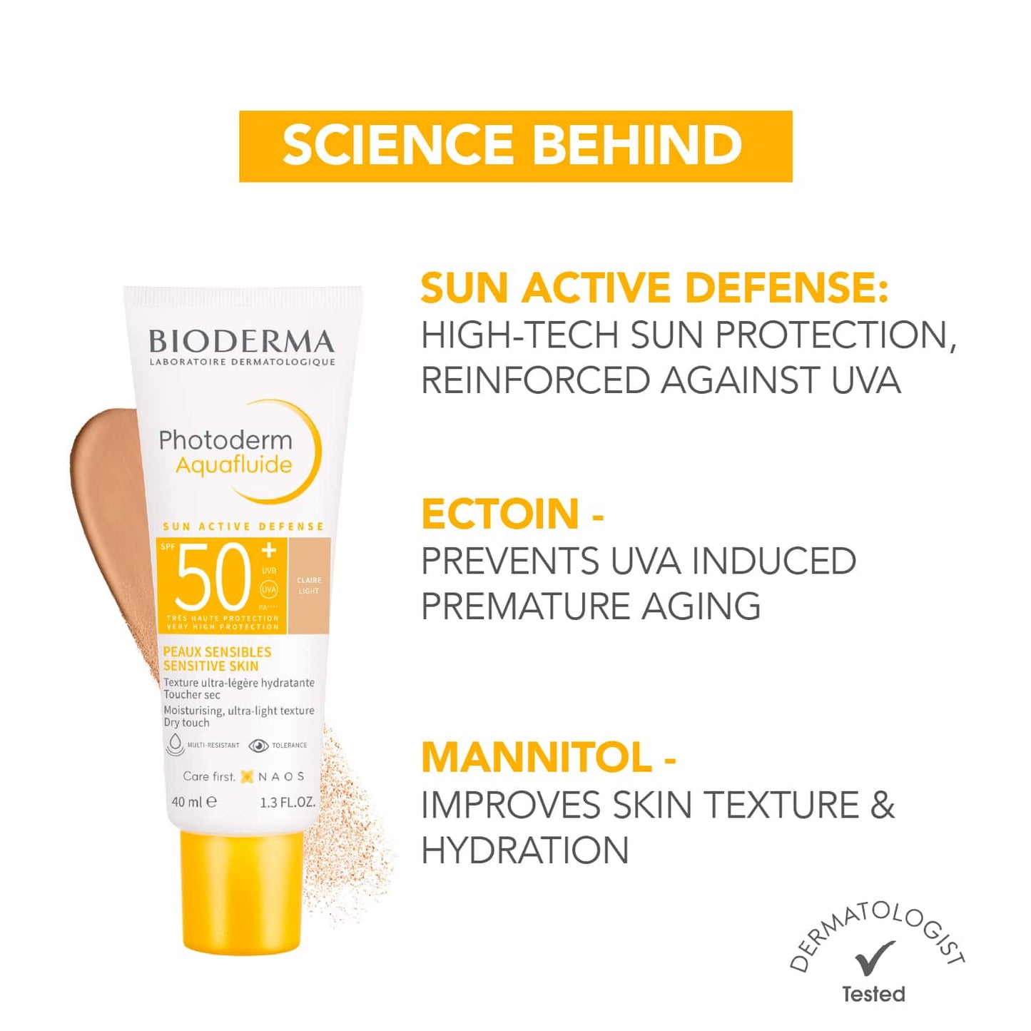 Bioderma Photoderm Aquafluide Sunscreen SPF 50+ (40ml)