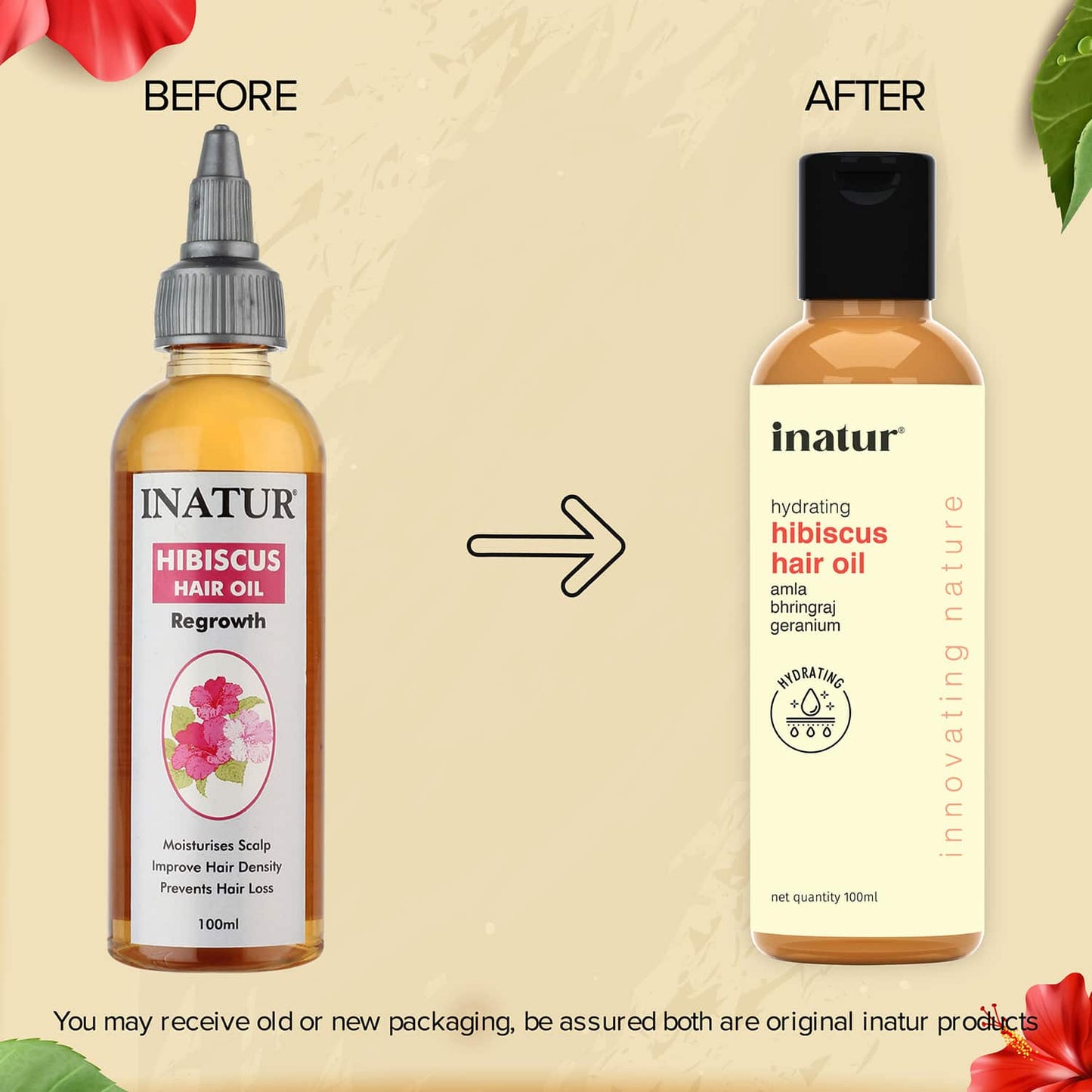 Inatur Hibiscus Re Growth Hair Oil (100ml)