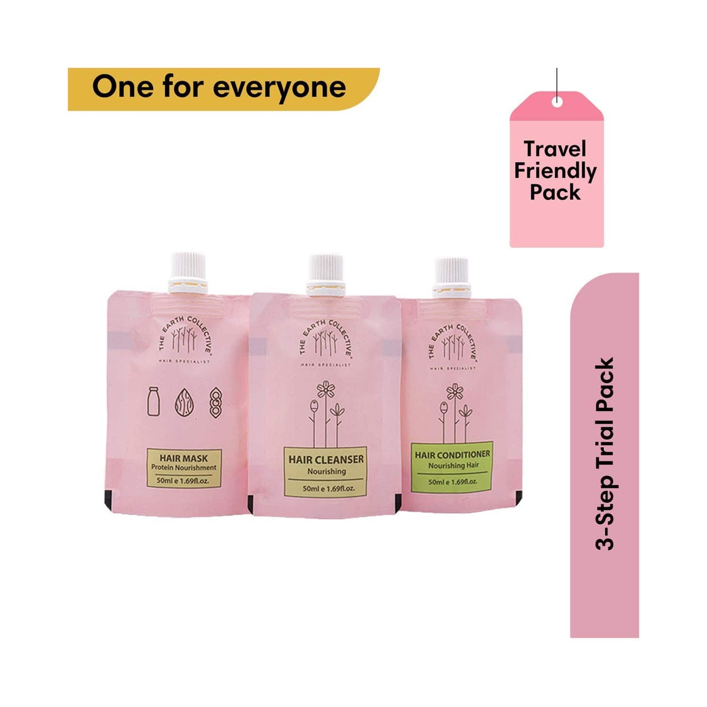 The Earth Collective Normal Hair Regime Trial Pack (3 Pcs)