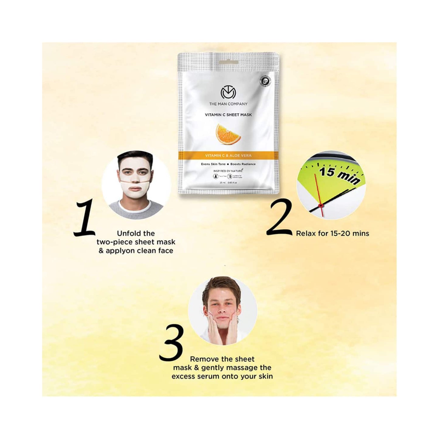 The Man Company Vitamin C Sheet Mask (25ml)