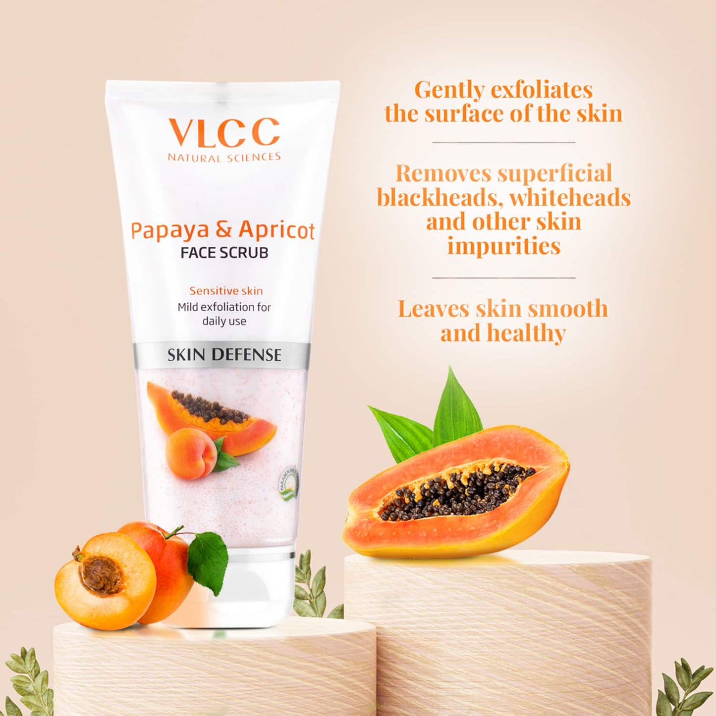 VLCC Papaya & Apricot Scrub (80g)