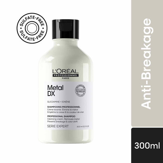 L’Oréal Professionnel Metal DX Anti-Metal Cleansing Cream Shampoo For Hair Breakage (300 ml)