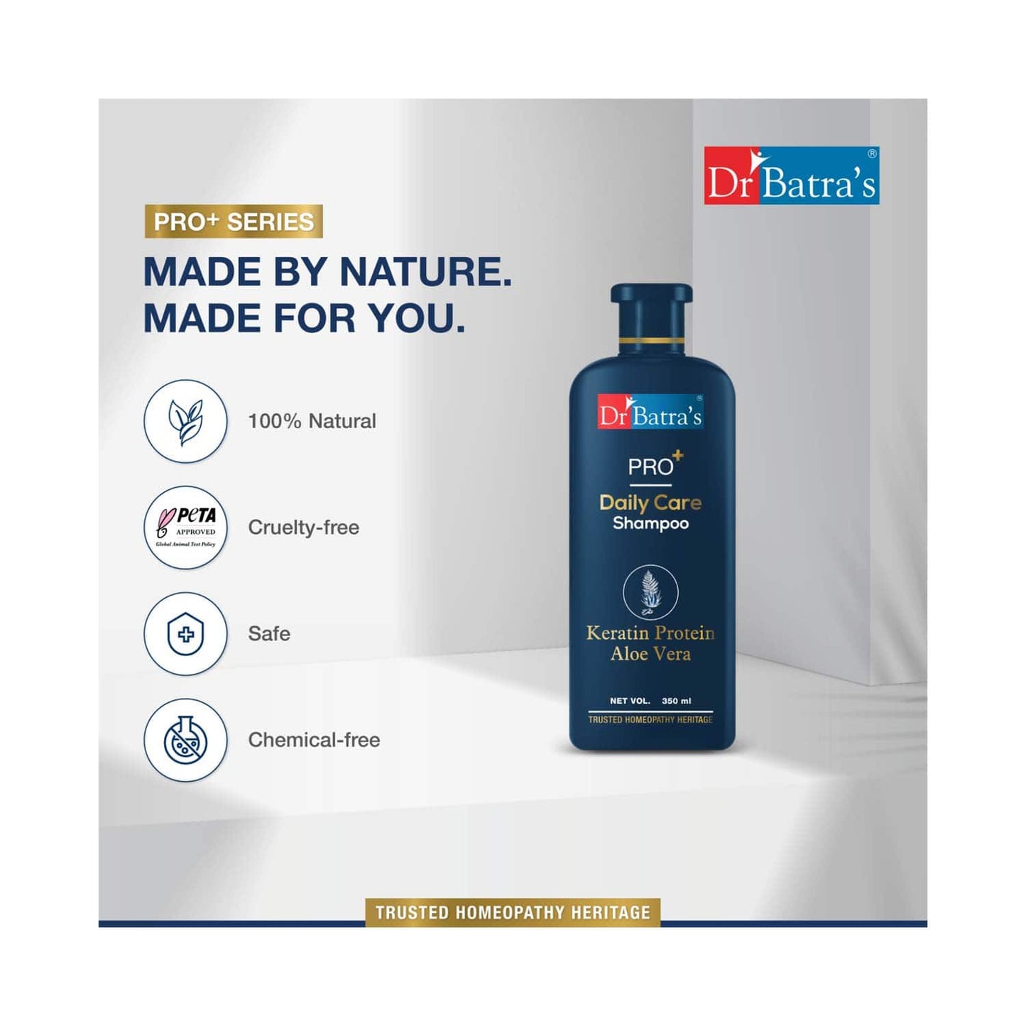 Dr Batra's Pro Daily Care Enriched With Keratin Protein Shampoo (350ml)