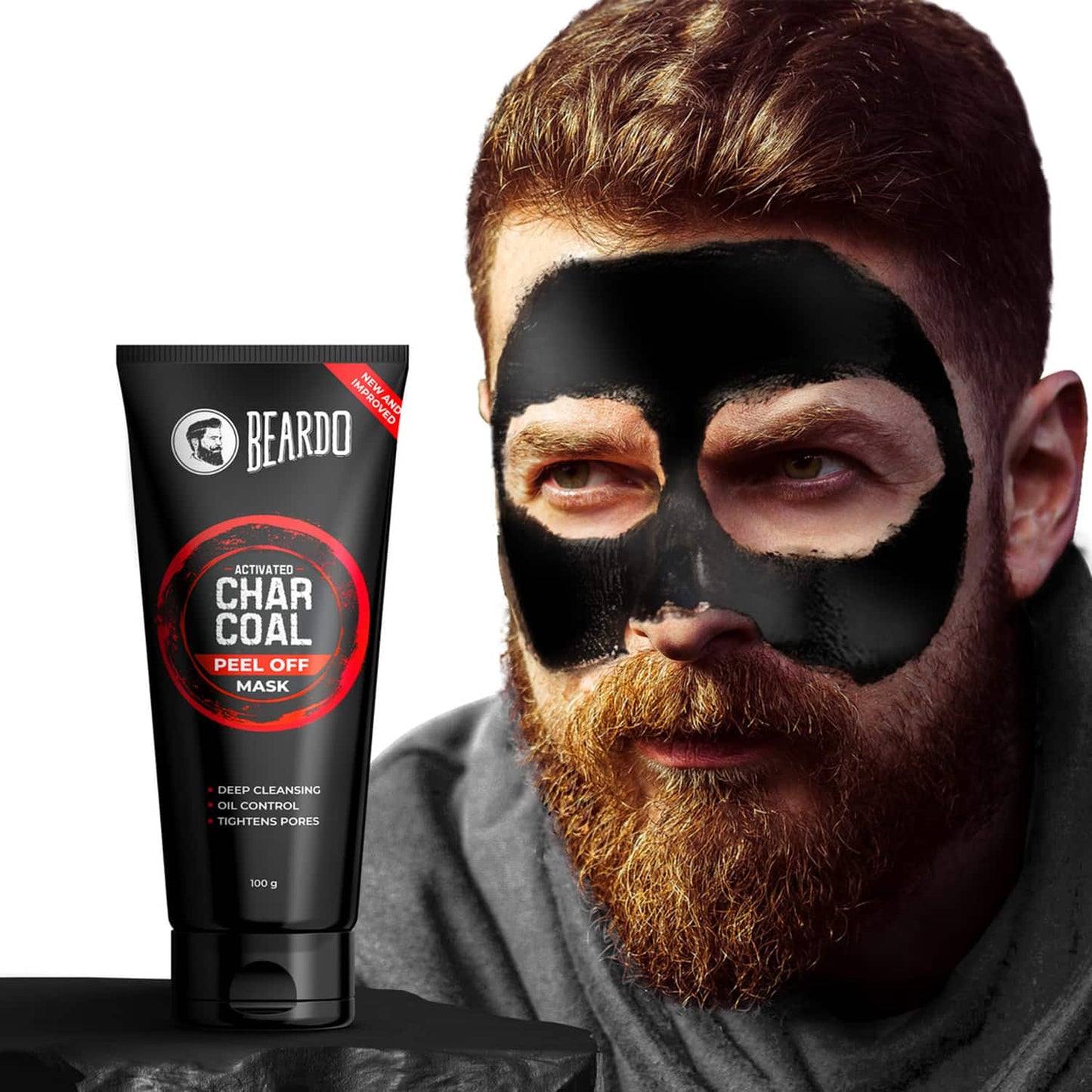 Beardo Activated Charcoal Peel Off Face Mask (100g)