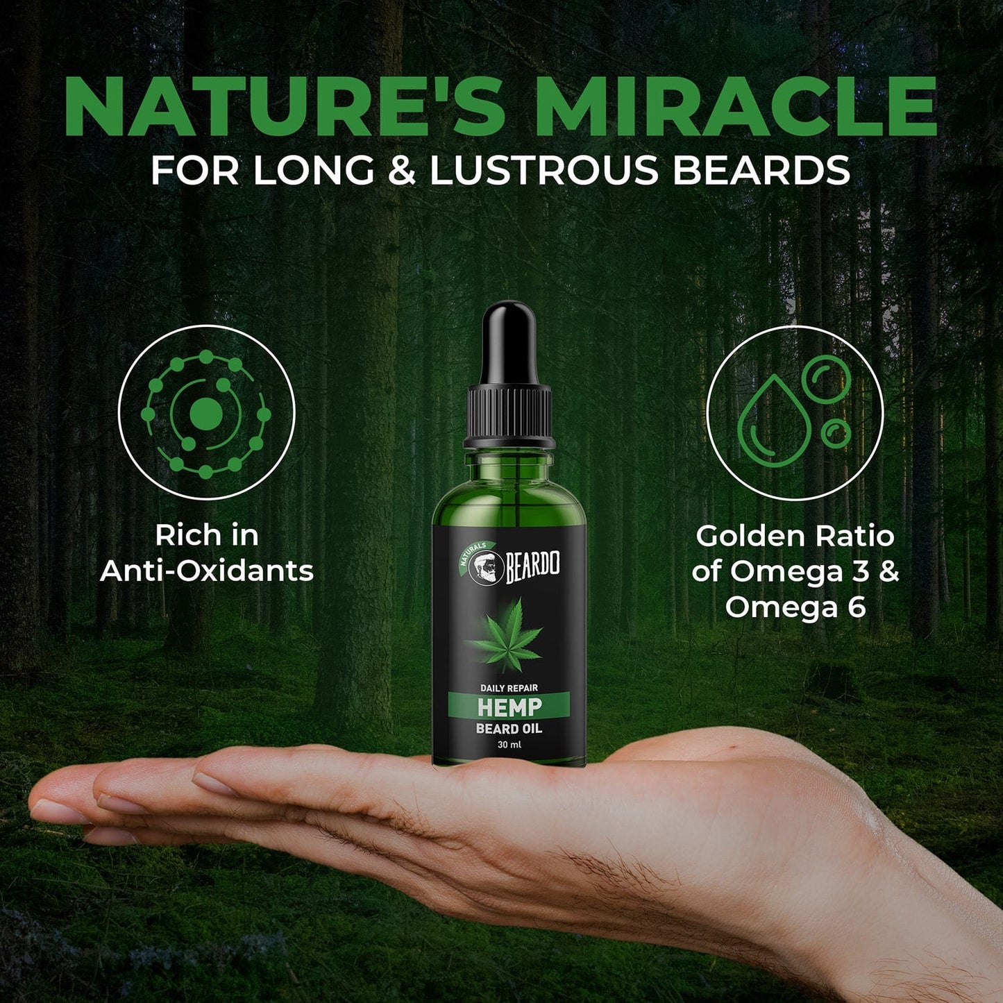 Beardo Daily Repair Hemp Beard Oil (30ml)