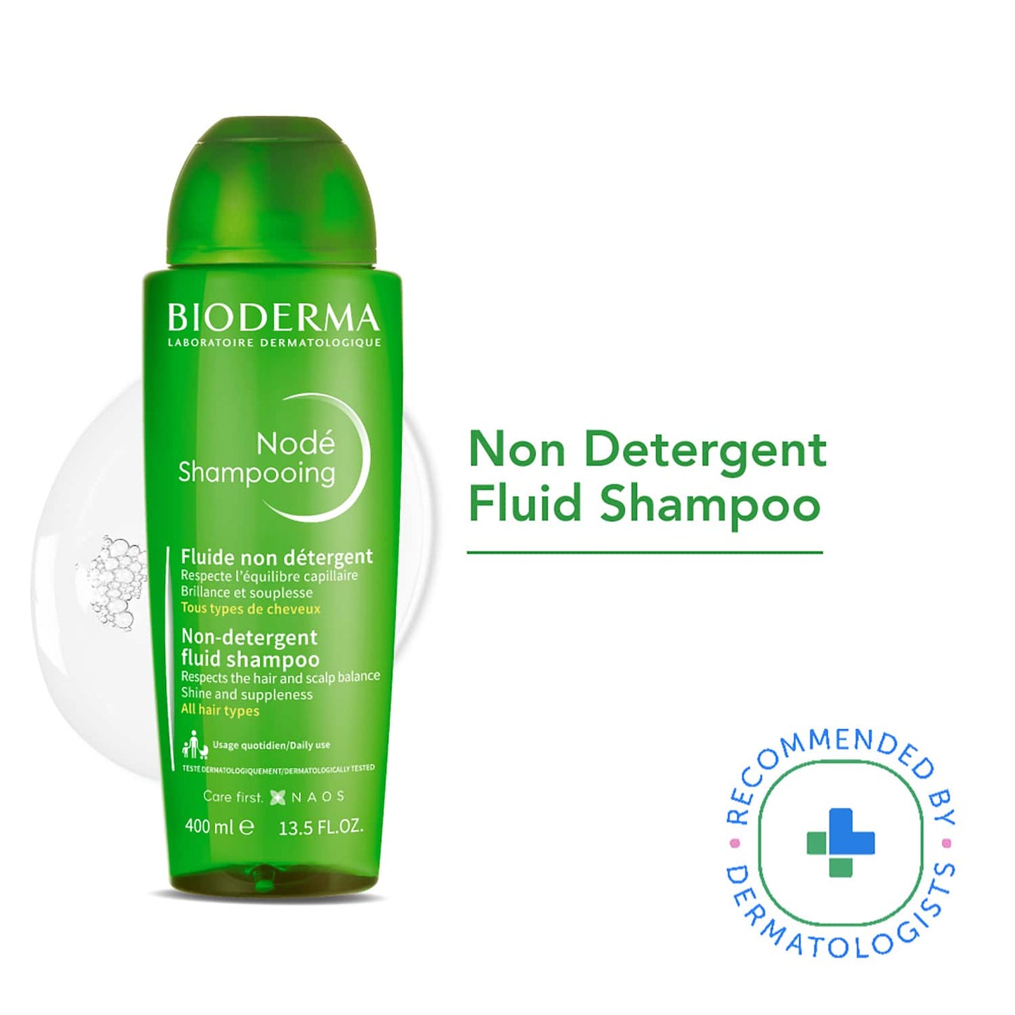 Bioderma Node Fluid Non-Detergent Shampoo Combo (Pack of 2) (400 ml)