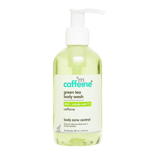 mCaffeine Green Tea Body Wash with Bha Salicylic Acid 1% (200ml)