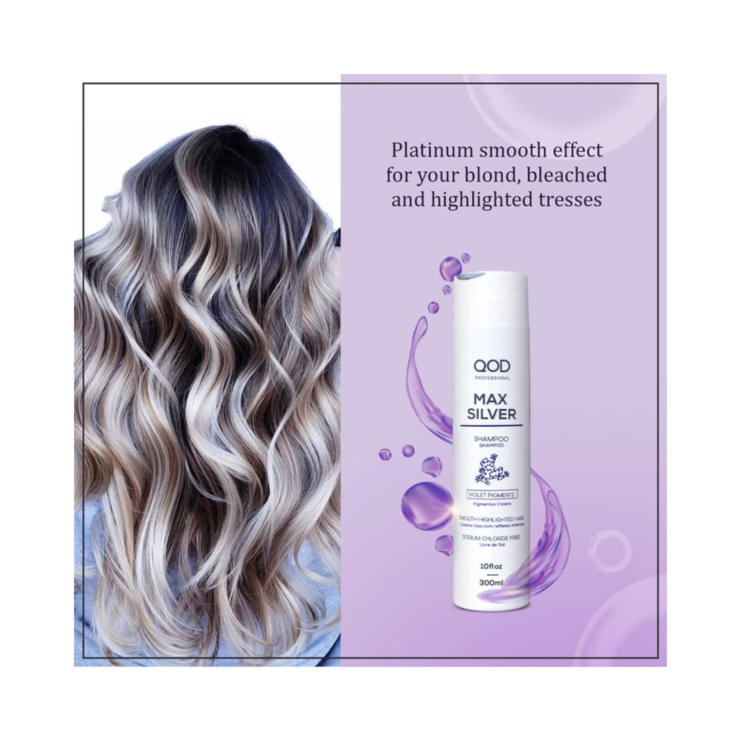 QOD Professional Max Silver Shampoo (300ml)