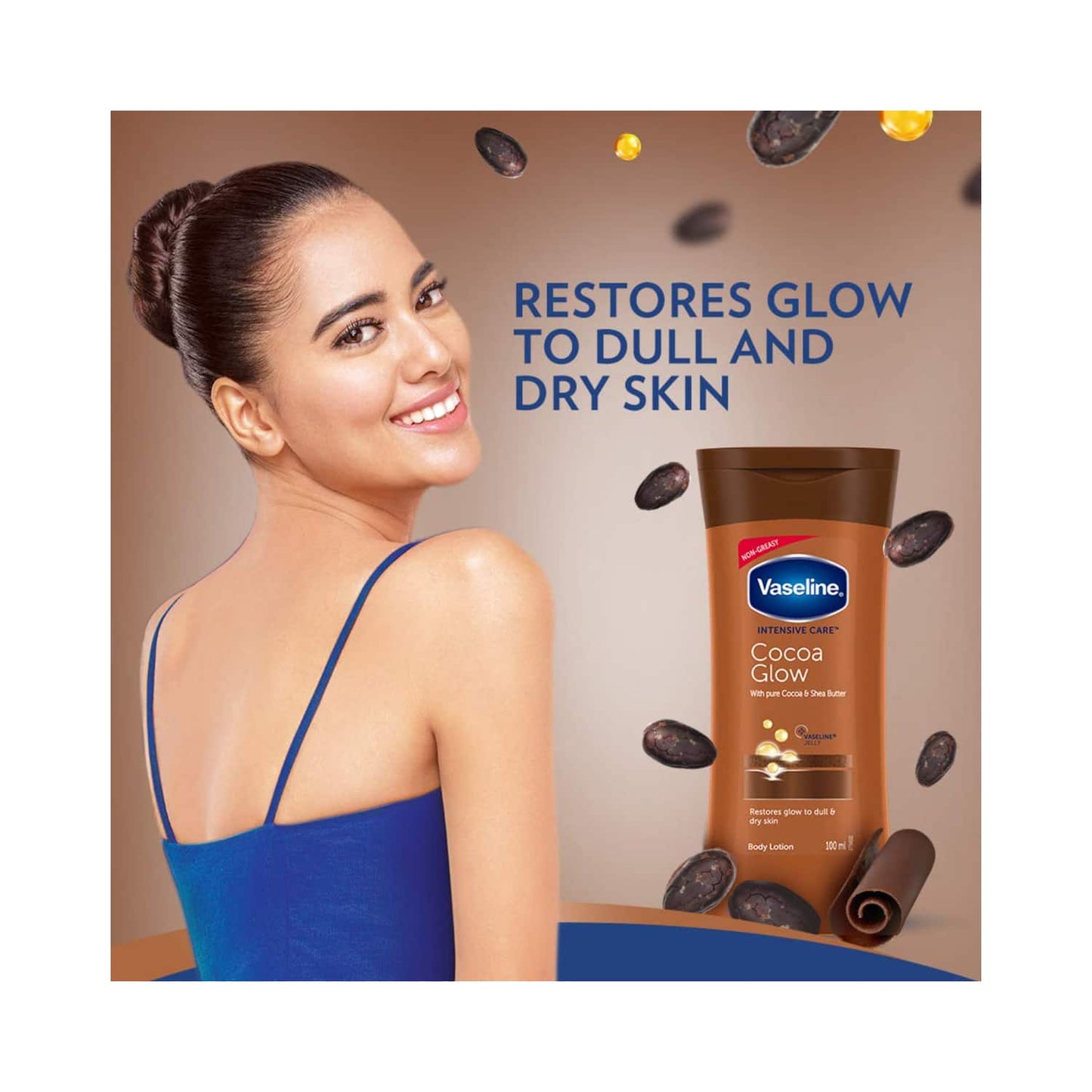 Vaseline Intensive Care Cocoa Glow Body Lotion (100ml)