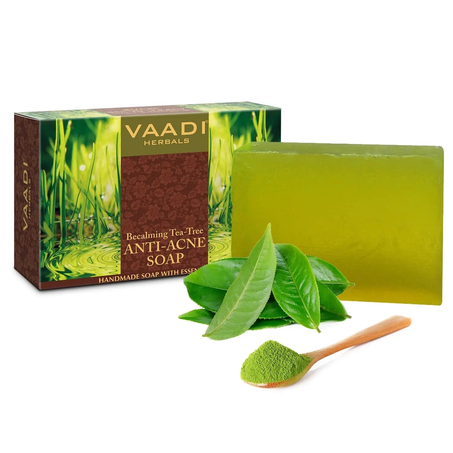 Vaadi Herbals Becalming Tea Tree Anti-Acne Soap (75g)