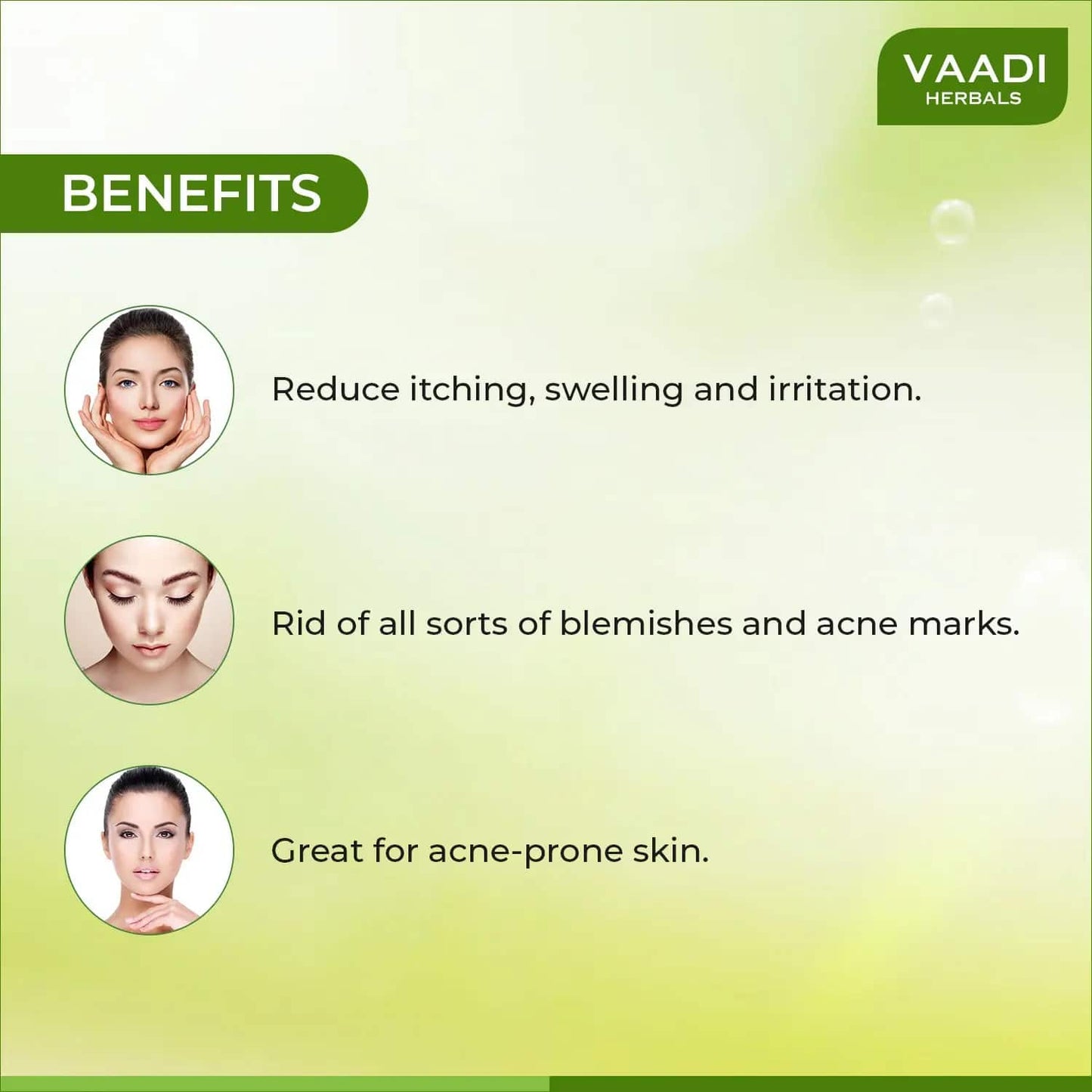 Vaadi Herbals Becalming Tea Tree Anti-Acne Soap (75g)