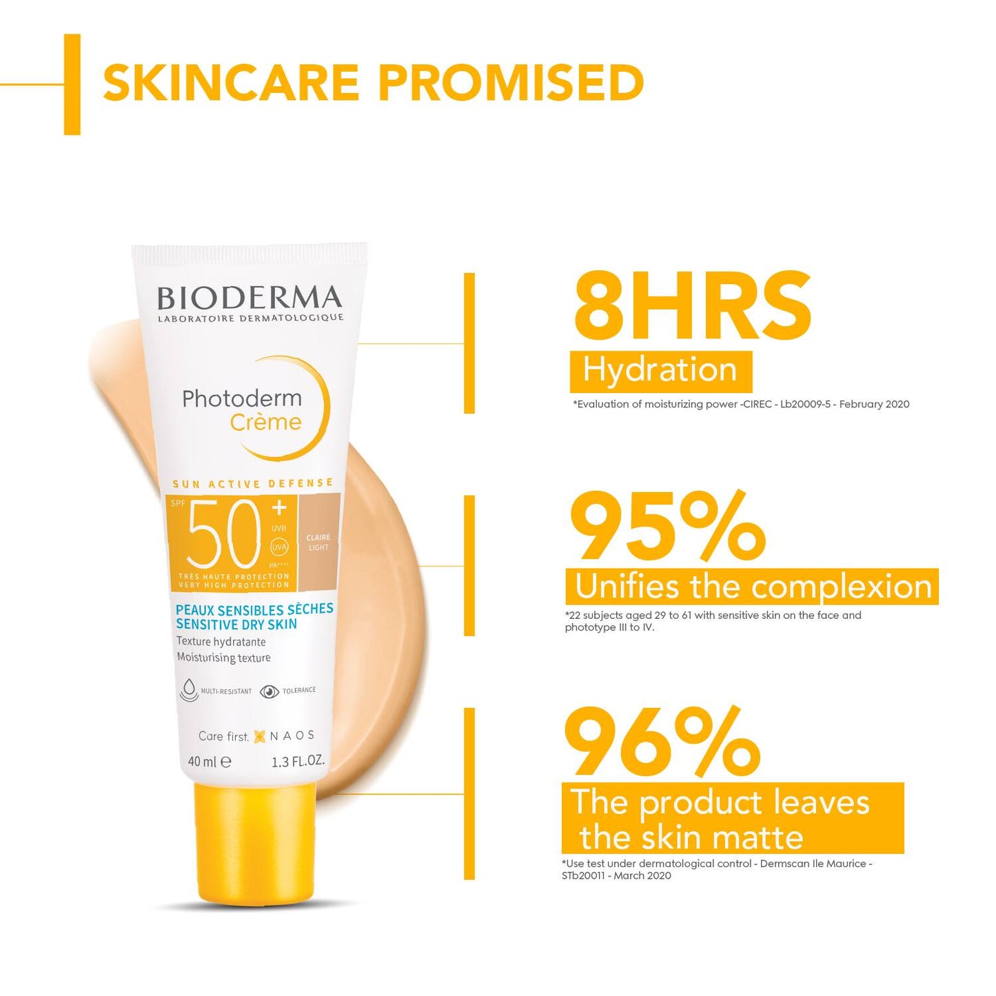 Bioderma Photoderm Creme Teinte Claire SPF50+ (40ml)