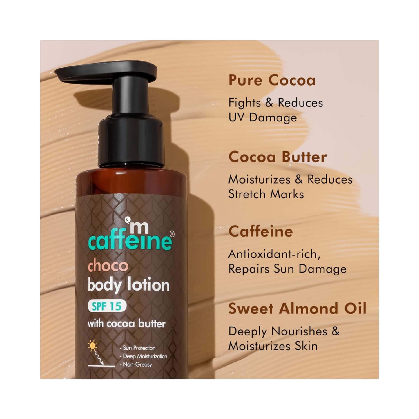 mCaffeine Choco Body Lotion With SPF 15 (150ml)