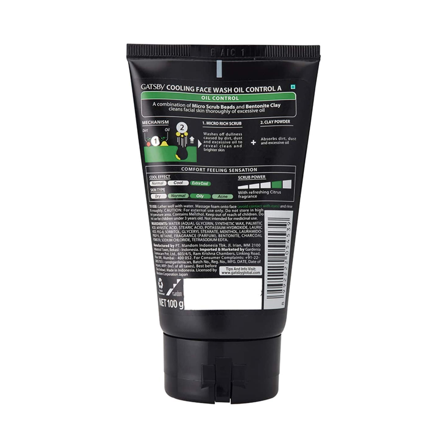 Gatsby Cooling Oil Control Face Wash (100g)